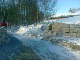 Mur og gangvei