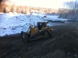 Traktor med skuffe