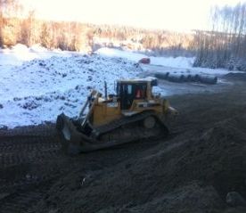 Traktor med skuffe